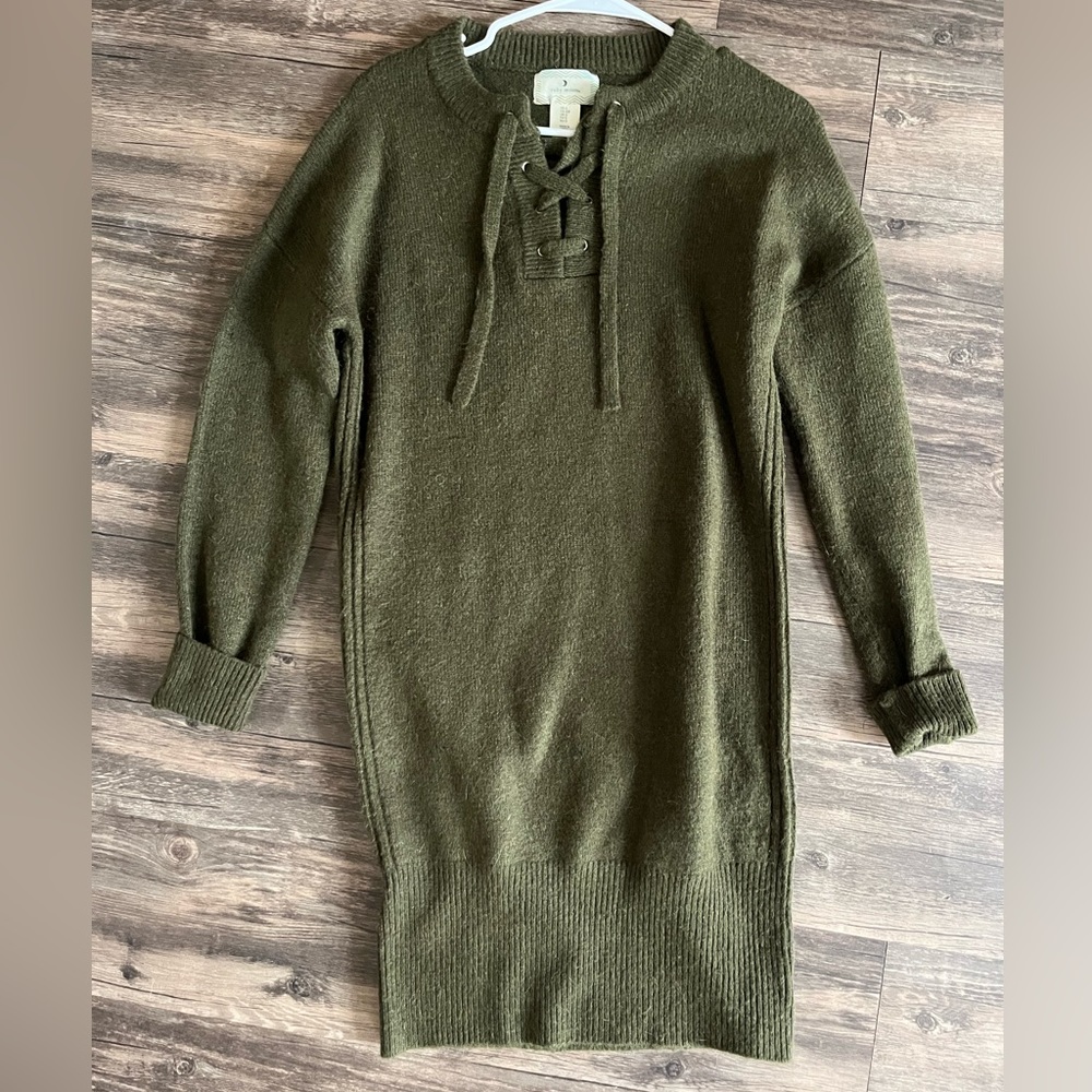 Green Sweater Dress